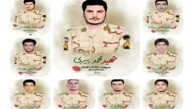 پیکر ۹ شهید مرزبانی فراجا پس از ۱۶ سال به خاک وطن بازگشت