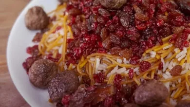 طرز تهیه رشته پلوی مجلسی با گوشت قلقلی مخصوص اعیاد طرز تهیه رشته پلوی مجلسی با گوشت قلقلی مخصوص اعیاد