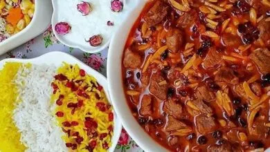طرز تهیه خورشت خلال خوشمزه و مجلسی کرمانشاهی
