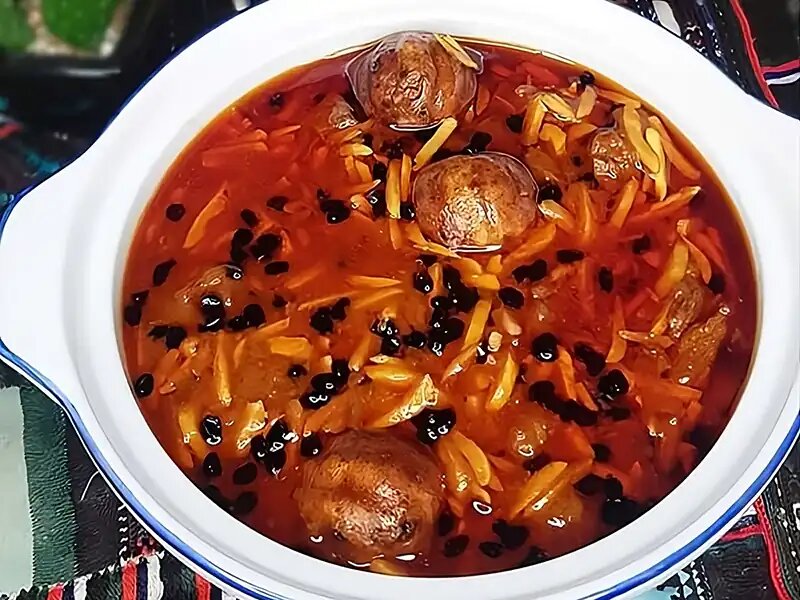 طرز تهیه خورشت خلال خوشمزه و مجلسی کرمانشاهی