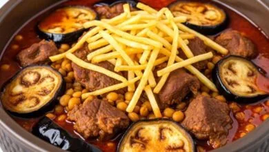 طرز تهیه خورشت قیمه بادمجان مجلسی با تمام فوت و فن ها طرز تهیه خورشت قیمه بادمجان مجلسی با تمام فوت و فن ها